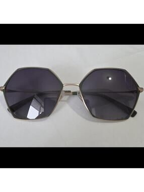 Glasses WILLIAM MORRIS hexagonal Gold Tone